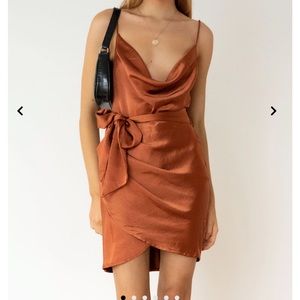 Hussh & Co Veronika Dress- caramel